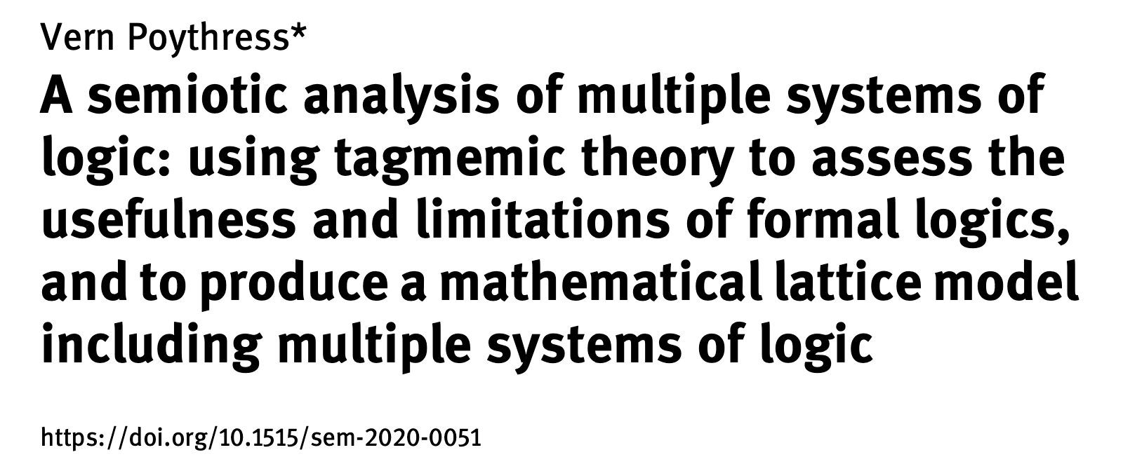 Frame-Poythress.org – Triperspectival Theology For The Church